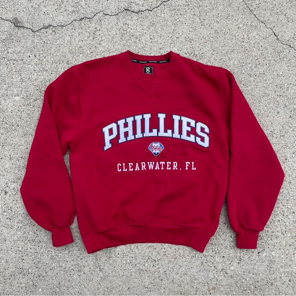 Philadelphia Phillies Vintage Red Pullover Sweater MLB Men’s Small